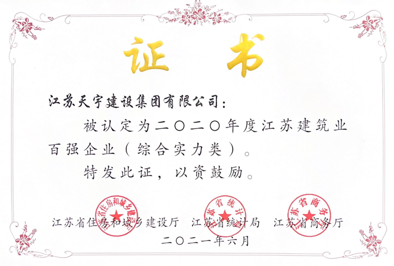 2020年建筑业百强企业